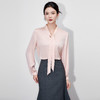 「高货wl」全新升级【铂金会员238/天猫319/差价81】(95635)洛诗琳法式新款气质通勤衬衫2025秋季优雅飘带雪纺上衣女 商品缩略图0