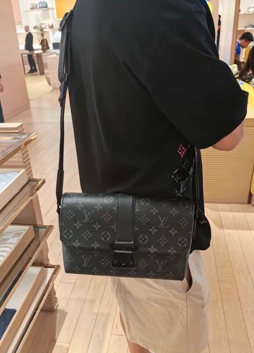 BT227-驴家可调节肩带搭扣开合 帆布拼皮革 斜挎单肩包（BT*MM）7.24直播款 商品图4