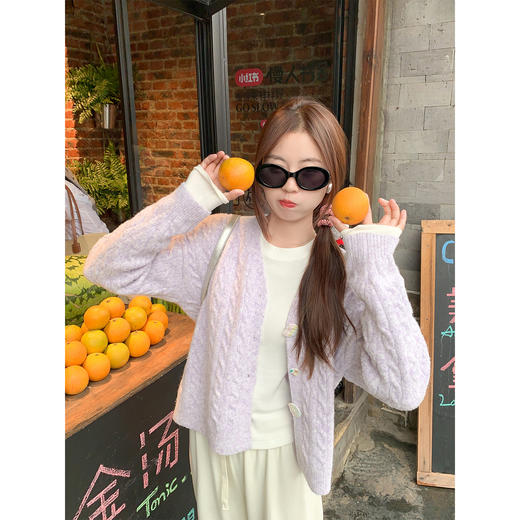 <曾小咸推荐>现货秒杀 ！微信超特价！麻花针织开衫 日常209.99 立减120 秒杀89.99！！ 商品图1