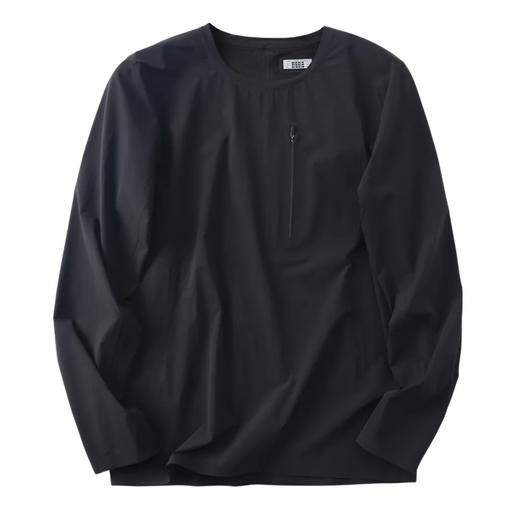 男装休闲运动打底衫 激光切割全压胶 精致立体多片拼接剪裁 轻量化速干长袖T恤 商品图3