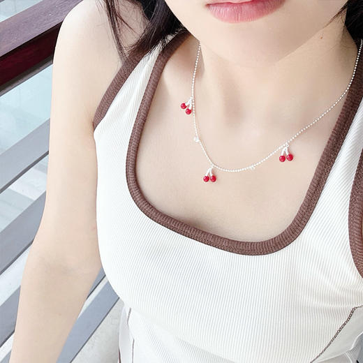 新款小樱桃项链流行配饰纪念日百货门店同款164748867 商品图4