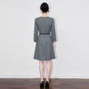 「高货wl」全新升级【铂金会员367/天猫489/差价122】(00013)洛诗琳高级感通勤知性连衣裙2025早秋新款气质收腰A字裙 商品缩略图1