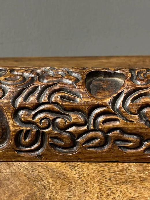 花梨木满工雕云纹卷轴镇尺，顺丰包邮 商品图10