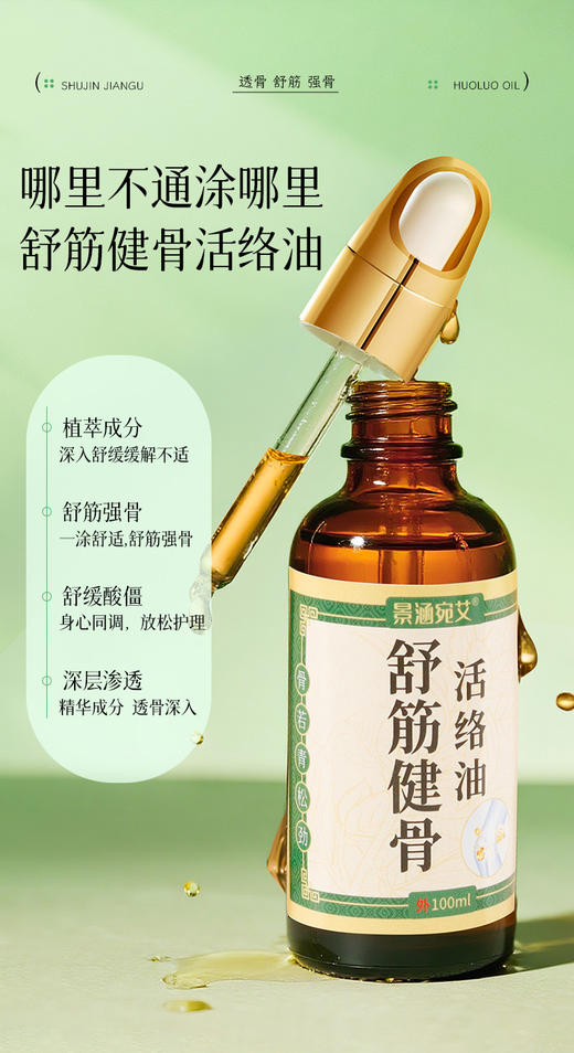 直发 【发2瓶】 3秒深层渗透，快速舒缓不适 【舒筋健骨活络油】 商品图1