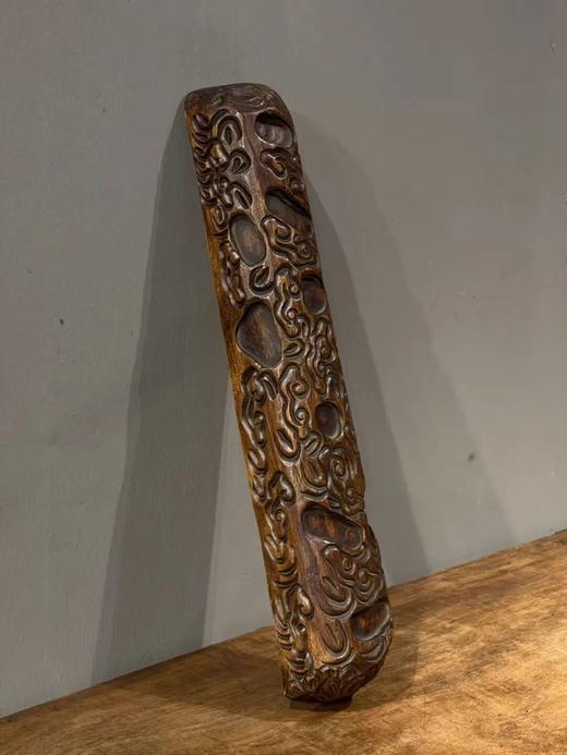 花梨木满工雕云纹卷轴镇尺，顺丰包邮 商品图8