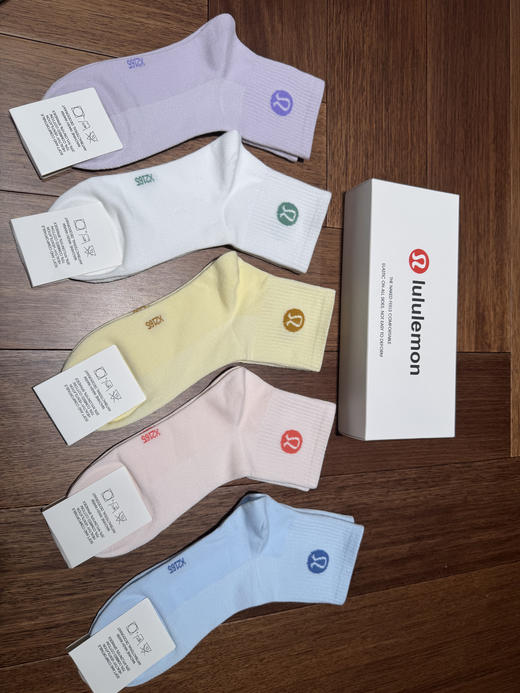 LU纯原订单马卡龙色系棉袜 商品图5