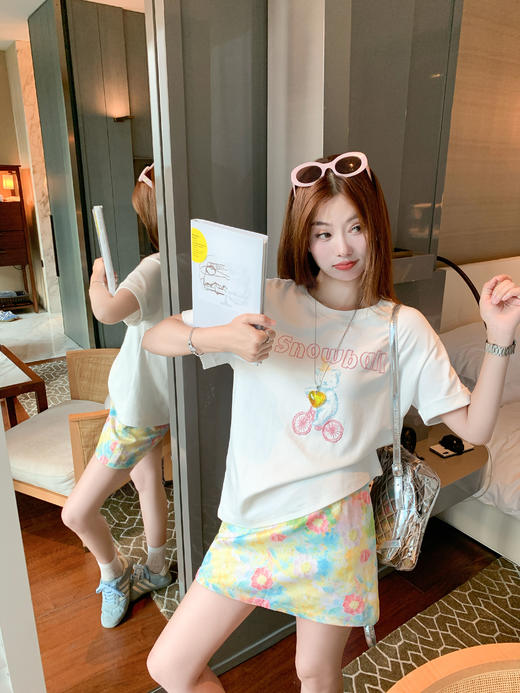 <曾小咸推荐>现货秒杀！最后一波 ！抢到赚到！骑车小熊绣花短袖 日常119.99 立减60 秒杀59.99！ 商品图9