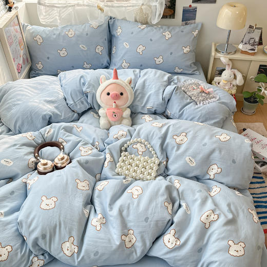 热卖！高颜值四件套！CKKHOUSE母婴A类水洗棉四件套 手感细腻 舒适透气 多款可选 商品图12