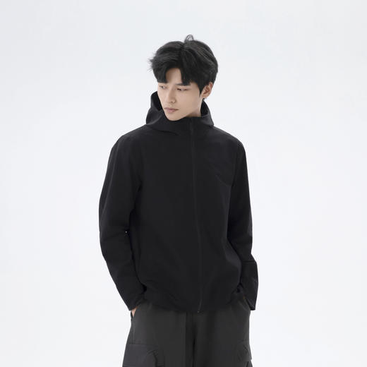 【ve**ance商鸟同款】TNFFCK户外硬核情侣款防风连帽休闲软壳夹克外套/CH060（浅灰色/荧光黄下单72小时内发货 黑色预售7-10天内发货） 商品图3