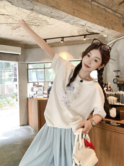 <曾小咸推荐>韩系印花短袖T 商品图6