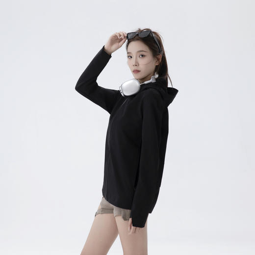 【ve**ance商鸟同款】TNFFCK户外硬核情侣款防风连帽休闲软壳夹克外套/CH060（浅灰色/荧光黄下单72小时内发货 黑色预售7-10天内发货） 商品图6