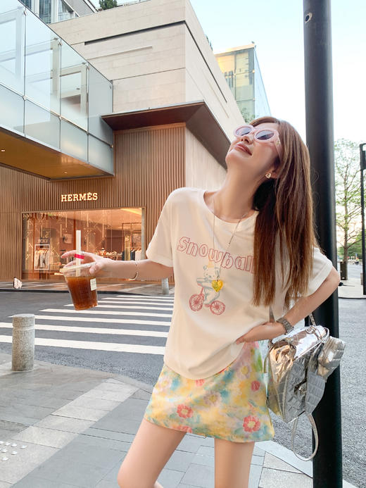 <曾小咸推荐>现货秒杀！最后一波 ！抢到赚到！骑车小熊绣花短袖 日常119.99 立减60 秒杀59.99！ 商品图5