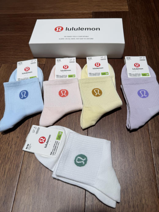 LU纯原订单马卡龙色系棉袜 商品图6