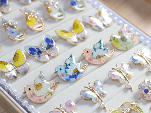 手作创意押花胸针 商品图0