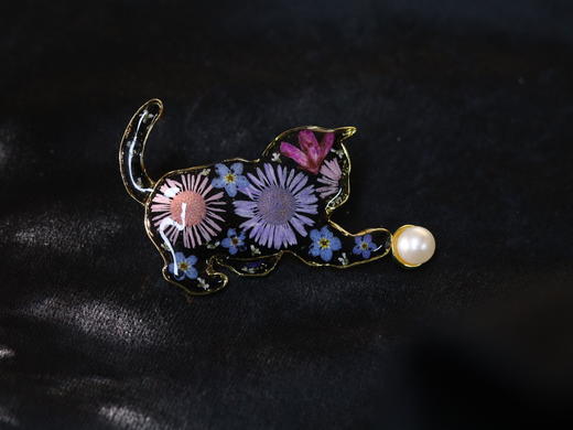 手作创意押花胸针 商品图6