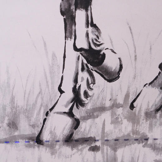 徐悲鸿《立马图》炫彩钞艺画 荣宝燕泰出品 荧光防伪​ 商品图3