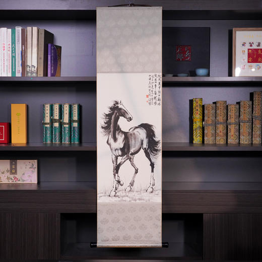 徐悲鸿《立马图》炫彩钞艺画 荣宝燕泰出品 荧光防伪​ 商品图0