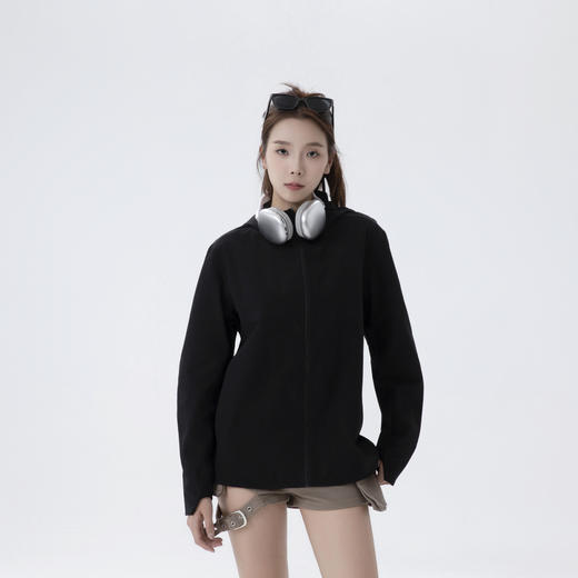 【ve**ance商鸟同款】TNFFCK户外硬核情侣款防风连帽休闲软壳夹克外套/CH060（浅灰色/荧光黄下单72小时内发货 黑色预售7-10天内发货） 商品图4