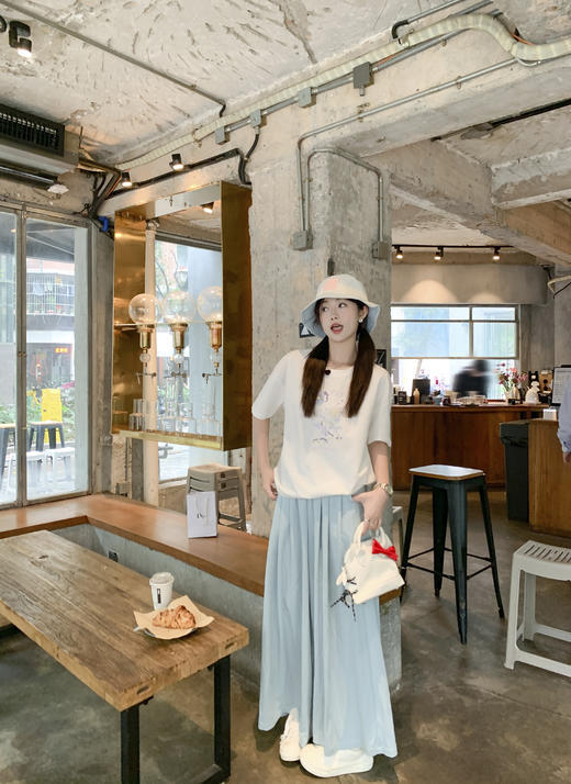 <曾小咸推荐>韩系印花短袖T 商品图5