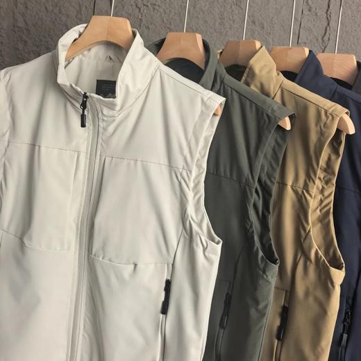 秋季新款男士多功能立领设计防风防水透气马甲无袖坎肩背心 商品图1