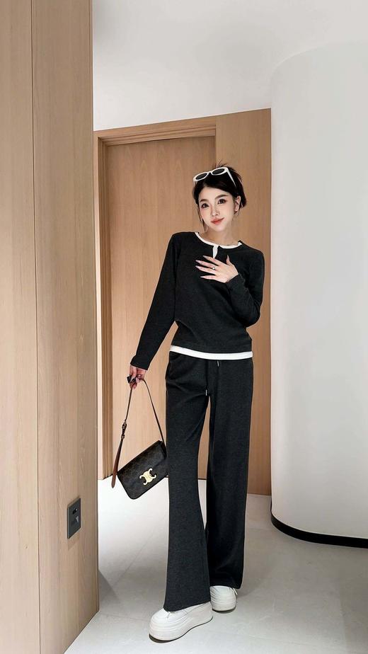 💕【Avann人棉休闲时尚套装5717 】👉姐妹们如果说秋天🍂穿什么既省事又好看，那必须是休闲套装啦~🌿 它无需费心搭配，😁简约不简单，经典而不失时尚感〰 商品图7