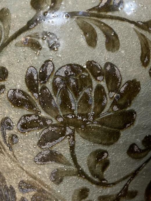 褐绘缠枝莲花纹青瓷梅瓶，顺丰包邮 商品图6