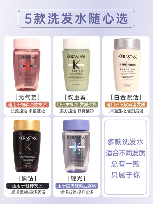 严选 | 卡诗洗发水便携旅行装80ml*3瓶/卡诗护发精油50ml/瓶 商品图3