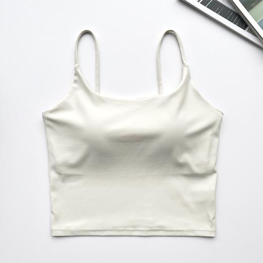 壁虎瑜伽【2509SY411】一体防震抑菌细肩带背心【5天发货】(一体式胸垫) 商品图6