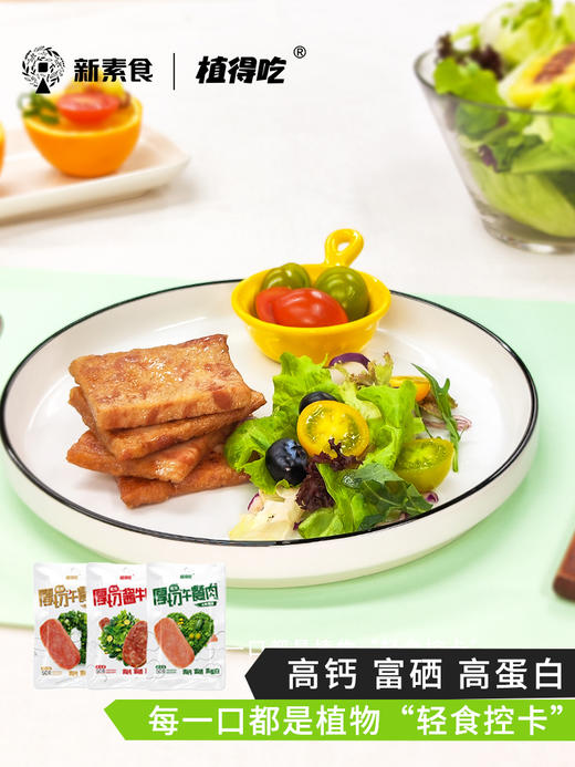 天悦低脂植物牛肉高钙富硒酱牛肉佛家即食蛋白代餐植得吃无五辛 商品图1