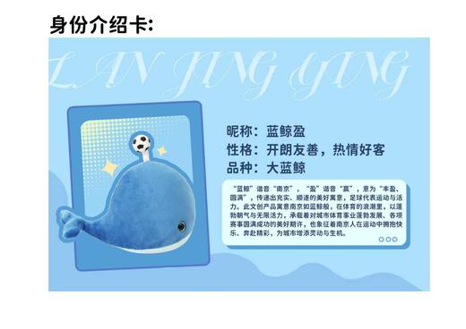 江苏省城市足球联赛纪念玩偶——蓝鲸盈 商品图0
