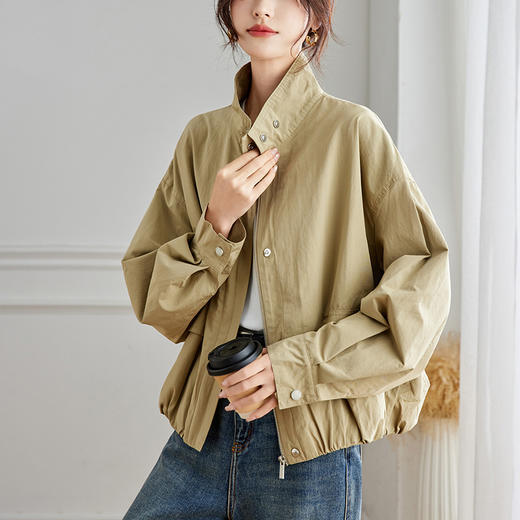 馥迦复古宽松休闲工装夹克外套 商品图8