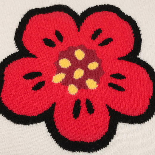 【超惠秒】Kenzo  高田贤三 男女通款 全羊毛刺绣海棠花logo百搭针织衫/毛衣/外套11698 商品图9