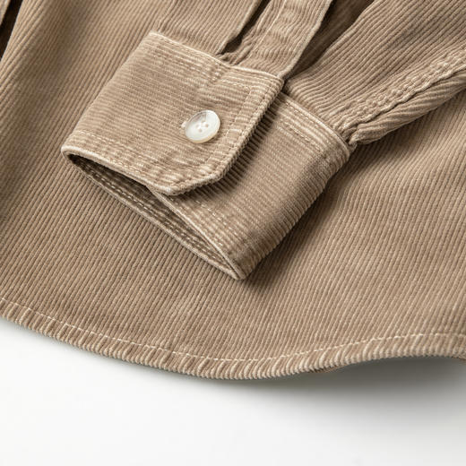 ROMI STUDIO“法式老钱”灯芯绒16支纱线雾感翻领外套 RWCAW86174 商品图4