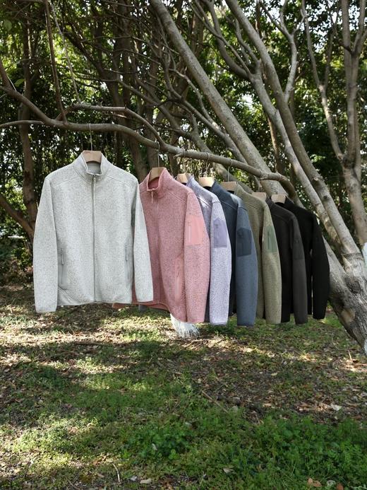 户外平替covert抓绒衣男女同款立领外套针织开衫情侣运动休闲外套 商品图1