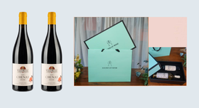 法国原瓶进口 博若莱谢纳特级村 “旨味” 干红酒礼盒套餐 750ml*2