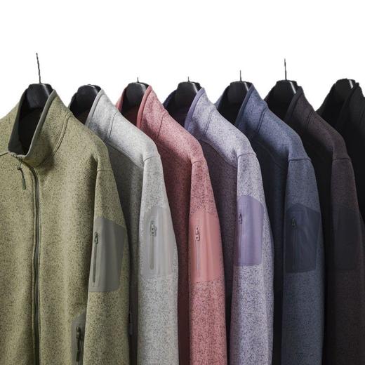 户外平替covert抓绒衣男女同款立领外套针织开衫情侣运动休闲外套 商品图4