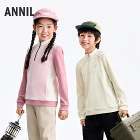 男女童中领长袖针织衫冬季新款安奈儿童装EM541669