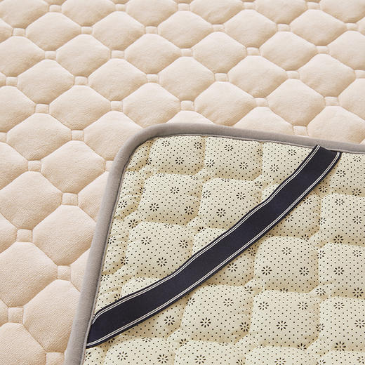 自然醒高克重宝宝绒抗菌纯色床褥床护垫LN 商品图11