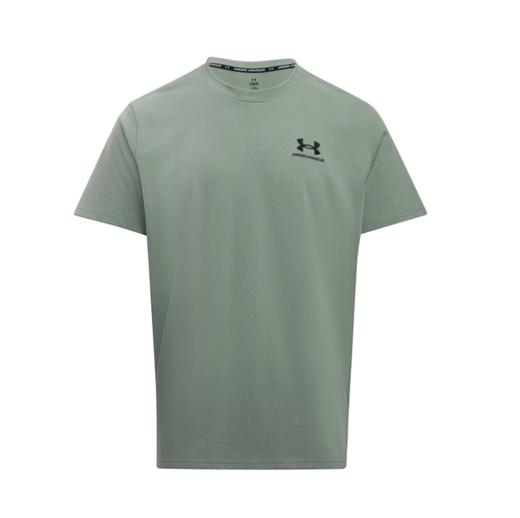 【双十一专享11.12】安德玛UA春夏Logo Emb男子高克重运动休闲短袖T恤1373997-348 商品图2