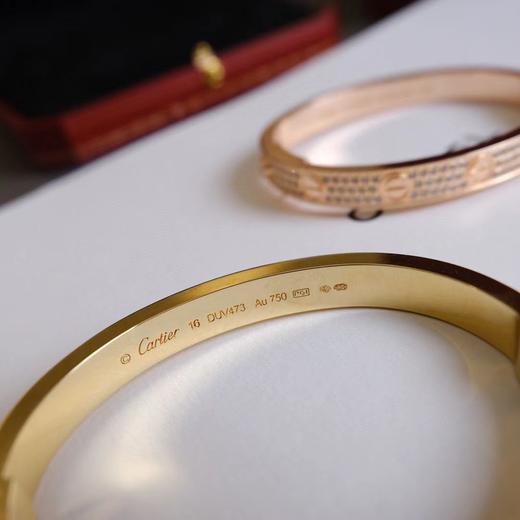 XK239-CARTIER卡地亚 LOVE系列 满天星 宽版 手镯 男女同款情侣款（XK） 商品图6
