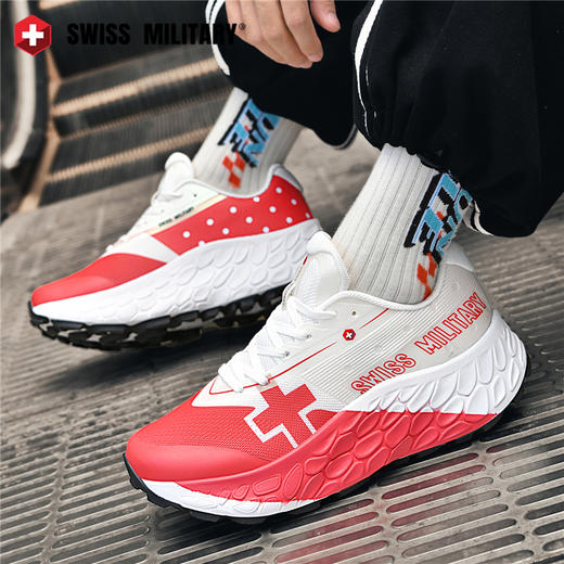 瑞士军工SWISS MILITARY 情侣同款潮流厚底 增高显瘦 耐磨防滑 街头情侣休闲鞋/SM8851 商品图7