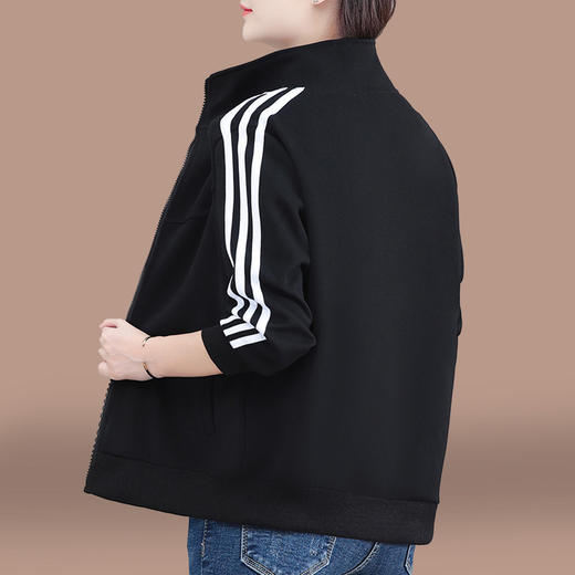 百媚生 棉质时尚宽松开衫卫衣女士上衣5858 商品图3