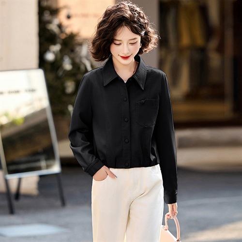 小个子高腰时尚休闲，机短款皮衣外套HR-MLJL92519 商品图3