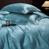 60长绒棉全棉四件套纯色大提花  叶琳-湖水蓝 商品缩略图8