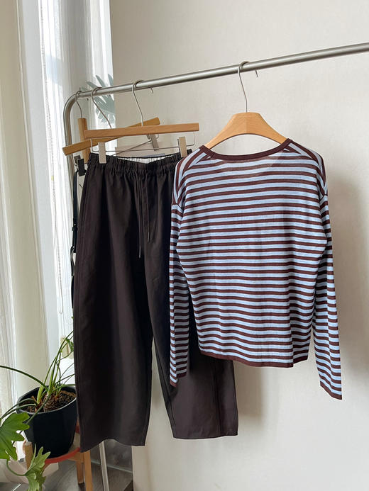 【可可经典】噢蜜ooomeooo爱心条纹针织衫 商品图6