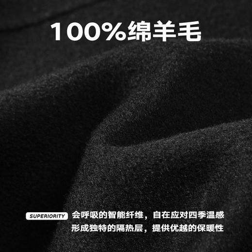 NPC2025秋季新品潮牌100%绵羊毛保暖毛呢大衣舒适多色NP57WC06 商品图4