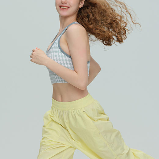 跃牌【周游世界】秋冬新款瑜伽服女裸感跑步运动内衣背心固定杯工字美背健身服BR1672 商品图2