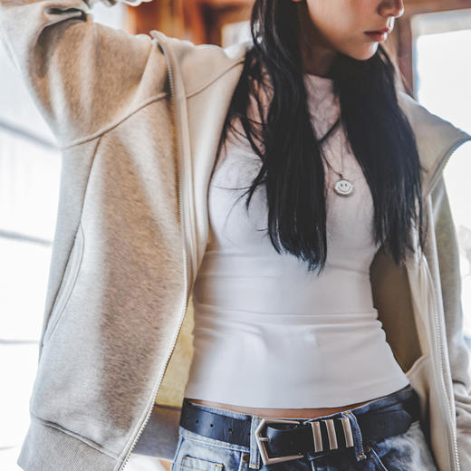 马登女装美式休闲摇粒绒连帽卫衣内搭加绒加厚保暖外套上衣秋冬 商品图4