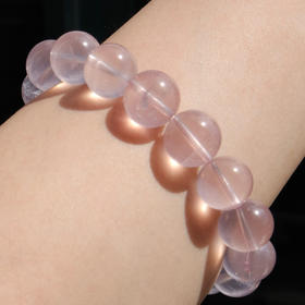 粉水晶手串 14mm