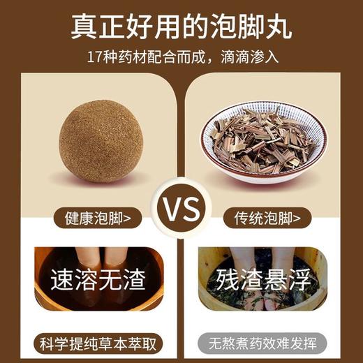 百消丹泡脚丸#泡脚足浴丸泡脚球 草本植物泡脚包12粒/盒 商品图2
